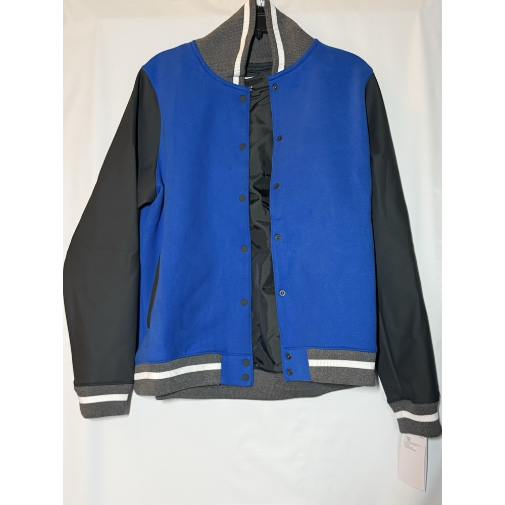 New Nike Letterman Jacket Womens L Team Royal Blue Varsity Bomber DJ5972-493